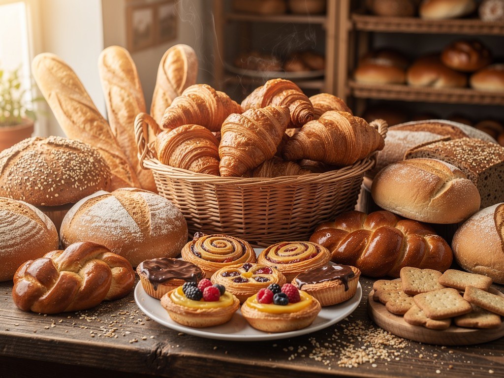 مخبوزات طازجة