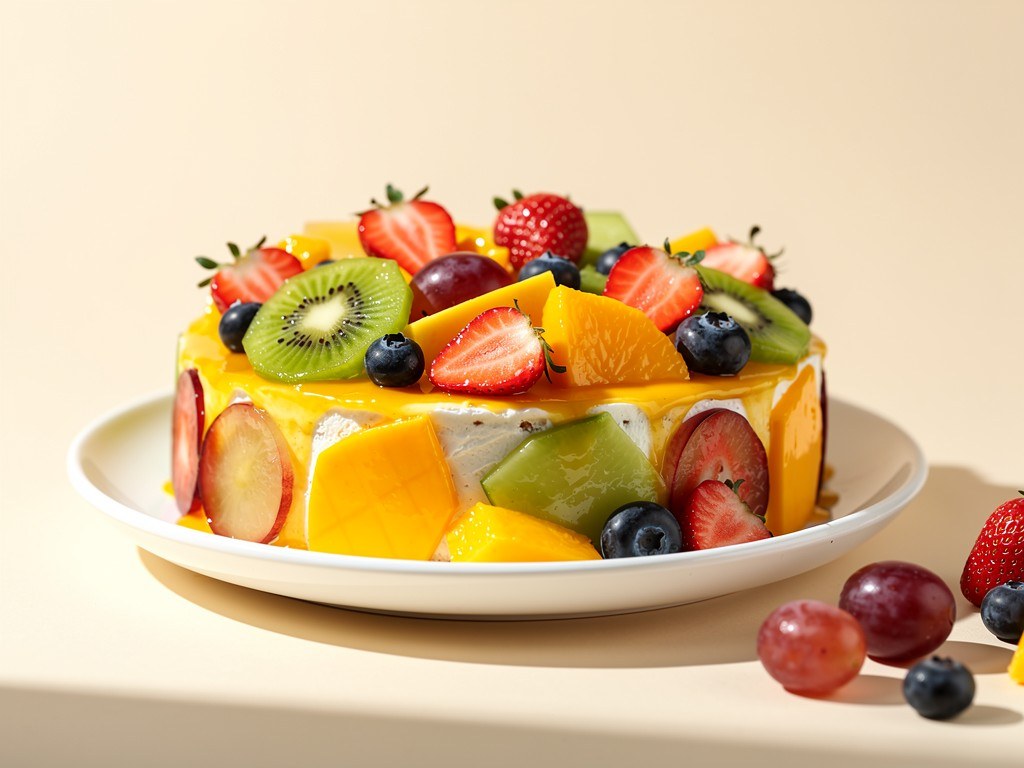 كعكة الفواكه